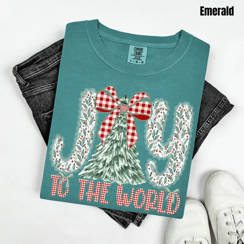 Holly Berry Joy Comfort Colors T-Shirt 'NLB'