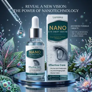 Nano Eye Serum Moisturizer, Gentle Hydrating Eye Care for Adults, Non-Irritating Daily Essence with Mint Leaf, Sodium Hyaluronate and Honey Moisturizing