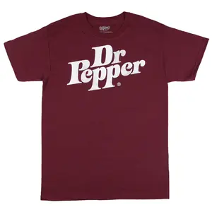 Dr. Pepper Shirt Men's Destressed Logo Short Sleeve Graphic Tee