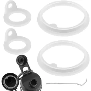 4pcs Gaskets Replacement for TAKEYA Actives Water Bottle, Silicone Lid Seal Ring Parts Leak-Proof Accessories Compatible with TAKEYA Actives 18oz 22oz 24oz 32oz 40oz (Not for TAKEYA Originals) Drinkware