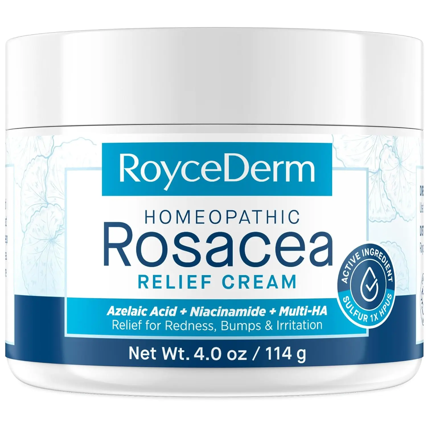 Roycederm Azelaic Acid Anti-Acne Cream for Sensitive Skin Adults - Rosacea & Eczema Redness Relief, Bump Reducing Moisturizers & Mists with Sulphur, Niacinamide, Centella, Ceramides for Barrier Repair, Irritation Relief