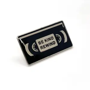 Be Kind Rewind Enamel Pin