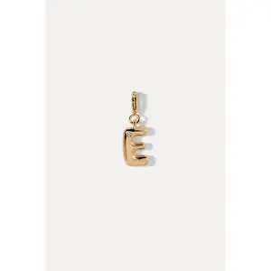 Puffy Initial Clip On Charm