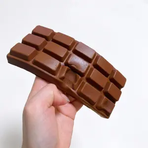 Super Soft Finger-Absorbing Chocolate Bar Squishy, Slow Rebound, Simulation Food, Stress Relief, Squeeze Toy, Perfect for Relaxation, Stress Relief Fidgeting