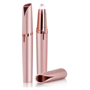 Finishing Touch Flawless Brows Eyebrow Hair Remover Electric Razor for Women with LED Light, Rose Golden Color tummy exercise equipment Trimmer