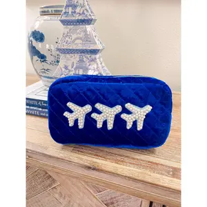 3 Planes - Royal Blue Velvet Medium