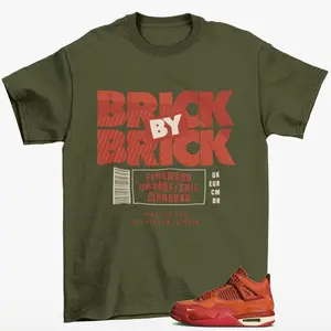 Jordan 4 Brick by Brick Sneaker Matching Tee Shirt, Sweatshirt, Hoodie O0M8