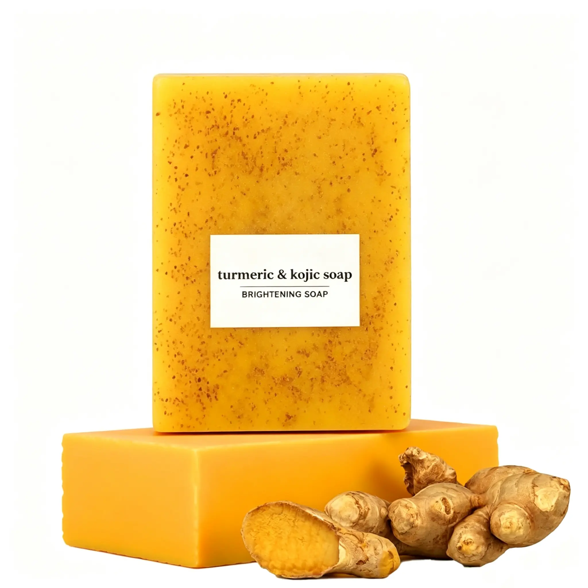 Lemon Turmeric Kojic Acid Soap Set Brightening Dark Spot Remover Organic Body Care with Refreshing Lemon Scent Ideal for Daily Use Moisturizing Cleanser for Flawless Complexion