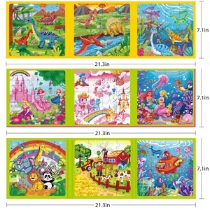 LUMIKIDZ 3 Books Magnetic Puzzles for Toddlers 3-5 Girls, 20 Pieces Travel Puzzles for Kids Ages 4-6, Car Airplane Road Trip Activities Toys for 3 4 5 6 Year Old Girls Birthday Gifts