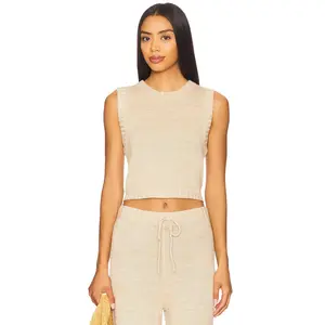 LSPACE En Route Top in Heather Oatmeal