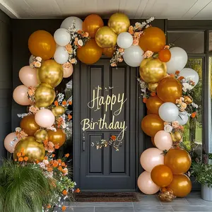 Burnt Orange Fall Balloon Arch Kit Baby Shower Birthday Thanksgiving Party Decor