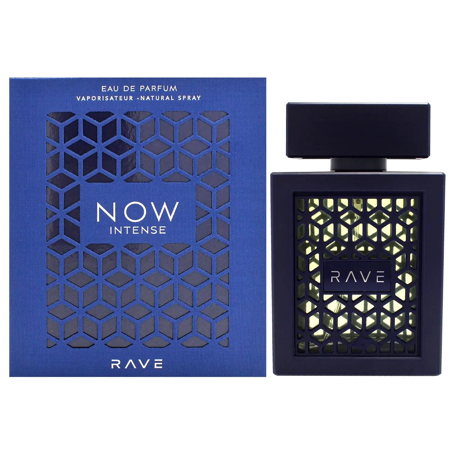 Lattafa Rave Now Intense Eau de Parfum Spray for Men - 3.4 oz/100 ml Male Wear Single Bottle Fragrance, 100 Ml Perfume