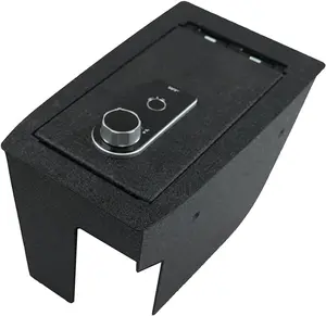 Center Console Safe Vault - KEREN Console Gun Safe Box Compatible with Ford Escape 2020-2024, Fingerprint Lock with Key