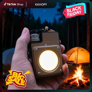 3500 Lumen USB Rechargeable Outdoor Camping Light with Adjustable Color Temperature & 4 Flash Modes IPX4 Magnetic Base for Camping Hiking Men Gifts