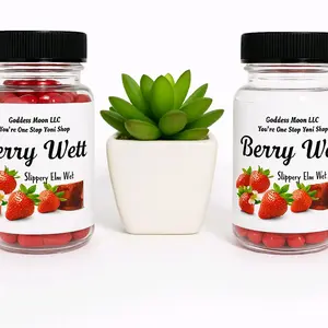 Slippery Elm Bark, Maca Root Capsules, Strawberry Powder (BERRY WETT) Feminine Care Healthcare Dietary Supplement