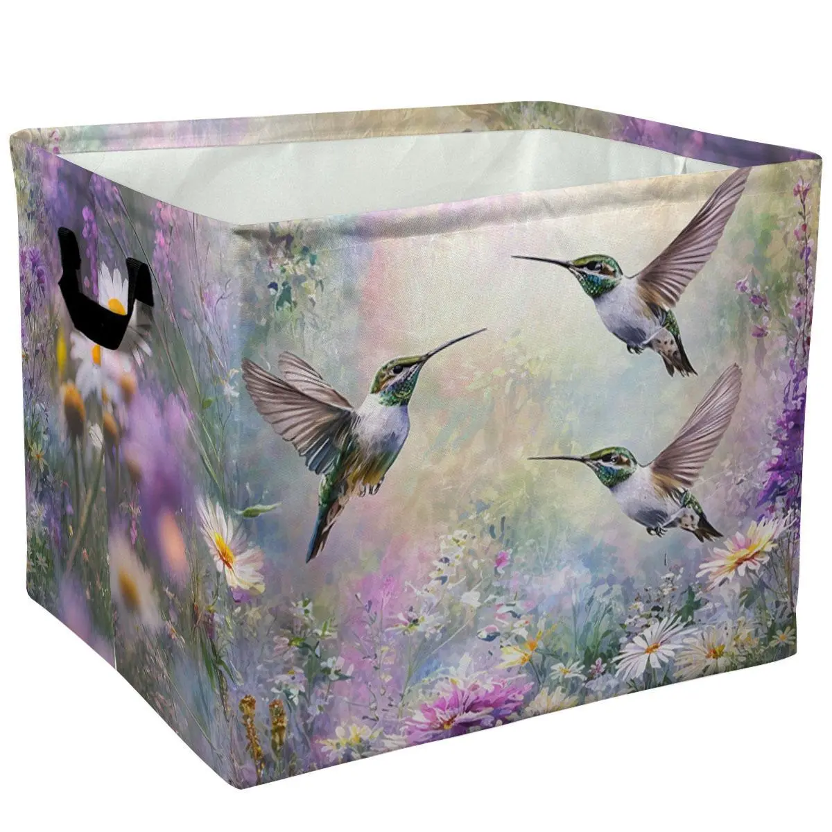 Hummingbird Floral Garden Storage Baskets Storage Boxes Home Decor Storage Clothes Organization And Storage Home Decor Storage Holiday Gifts，Organizer For Toys， Books， Laundry Baskets