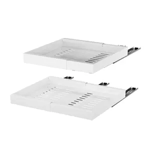 DELAMU Adjustable Drawer Storage Boxes (11.7"-19.7"), Perfect for Home Organization in Kitchens, Bedrooms, office, Batherooms, ​Space-Saving Design