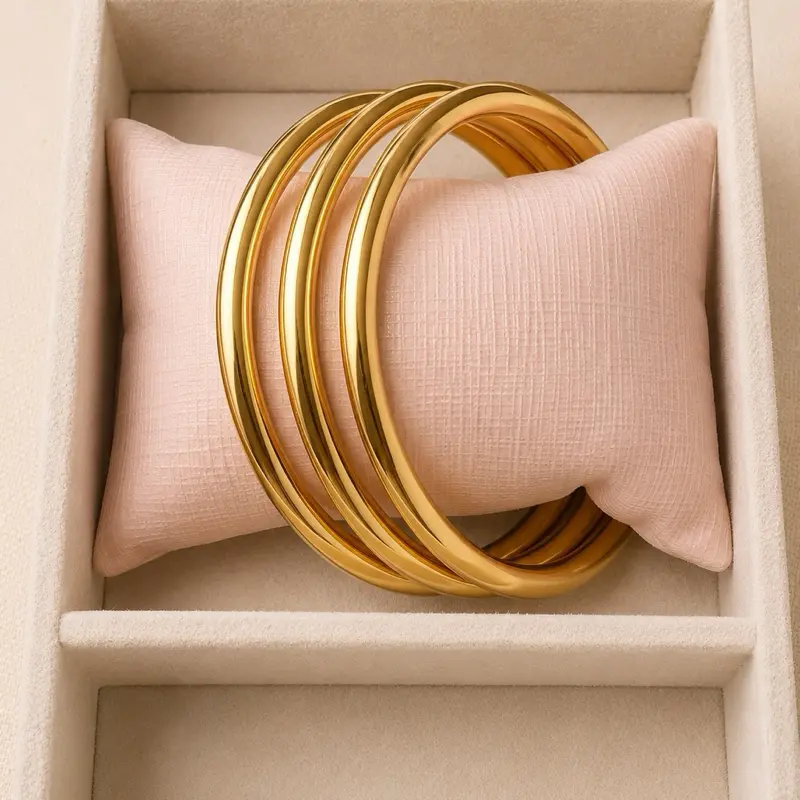 Classic Gold Stack Bangle