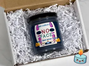 No Face Candle | Hand Poured Vegan Wax Blend Candle | 9 oz, 4 oz, 2 oz Snap Bar