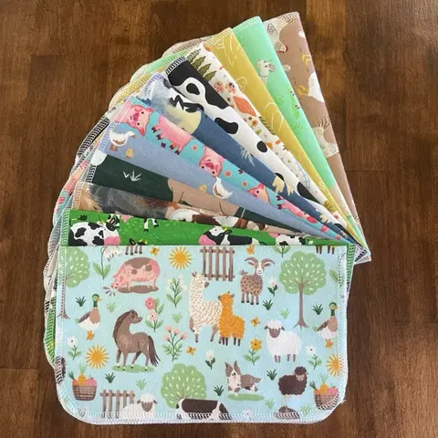 Farm Animal Variety Pack - Eco-Friendly Reusable Kitchen Paper Towel Replacement