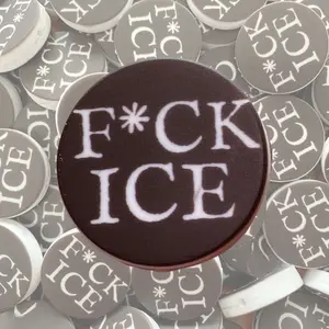 F*ck Ice Silicone Focal Bead 28mm Food-grade Flexible Durable Jewelry Making Accessory