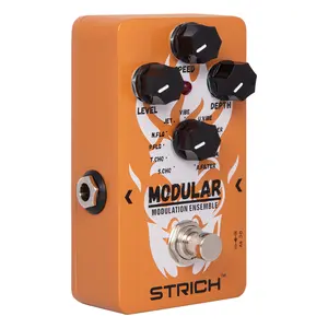 STRICH modulation ensemble Guitar Effect Pedal, 11 Modulation Modes Chorus Phaser Tremolo Flanger Vibrato True Bypass