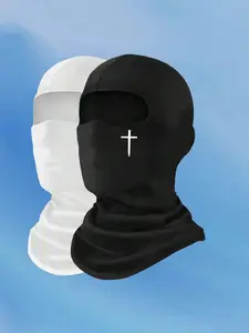 2pcs Unisex Balaclava Face Mask Cover, Suitable For Riding, Motorcycling, Daily Use, Hiking, Skiing, Travel