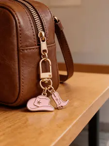 10pcs Western Cowboy Style Keychains, Hat Boot Keychain Set, Perfect Gift for Thanksgiving Back-To-School Season, Unique Memorial Keychains