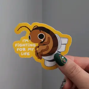 Potty Roach Waterproof Vinyl Sticker