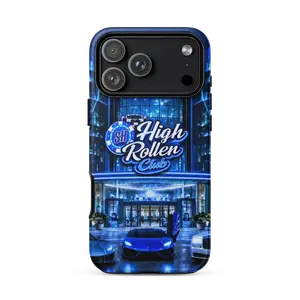 HIGH ROLLER CLUB BLUE iPHONE CASE