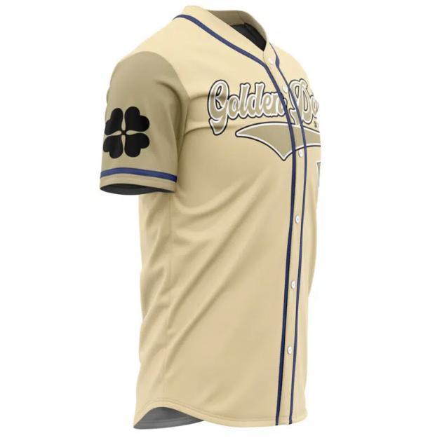 Golden Dawn -Inspired Baseball Jersey Anime – Black Clover.Anime Cosplay Shirt
