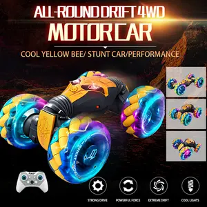 1:12 Gesture Sensing RC Stunt Car Kids Toys Remote Control Transform 4WD Rotating Wall Climbing Large RC Drift Car for Boys 6-12