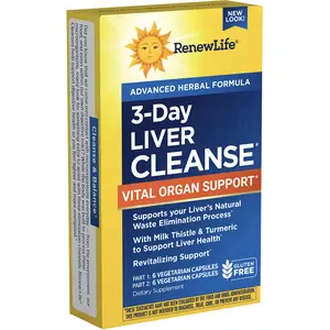 3 Day Liver Cleanse Vital Organ Support, 12 Vegetarian Capsules
