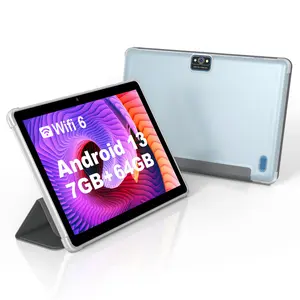 10 inch Tablet Android 13 Tablets, 7(3+4) RAM, 64GB ROM, 1TB Expand, 4-Core CPU,5G Wifi,2+8MP Camera, Protective case, Stylus, Perfect Christmas Gift