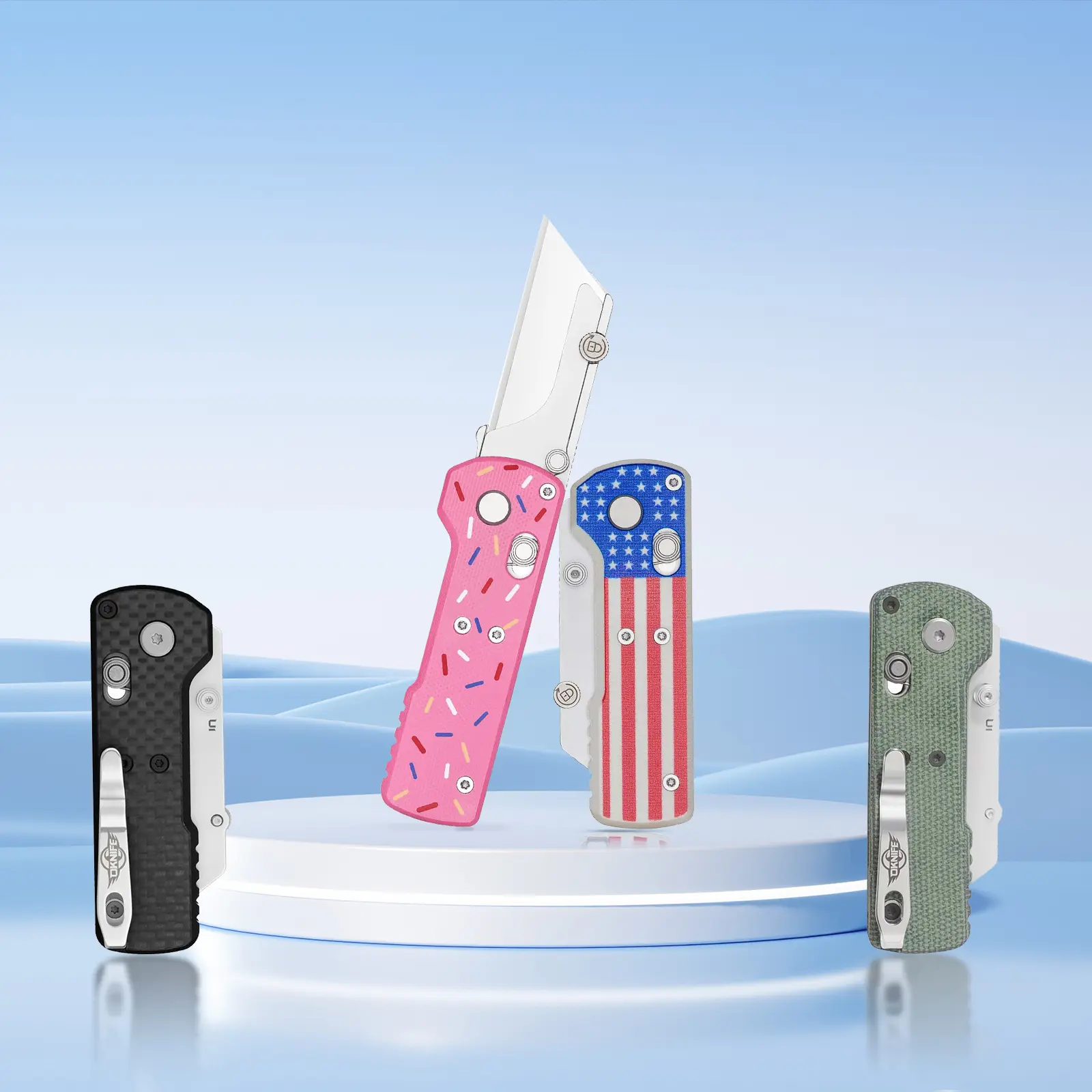 OKNIFE U1 Folding Utility Knife, EDC Knife with Pocket Clip for Office, Factory, Summervibes,summerfinds