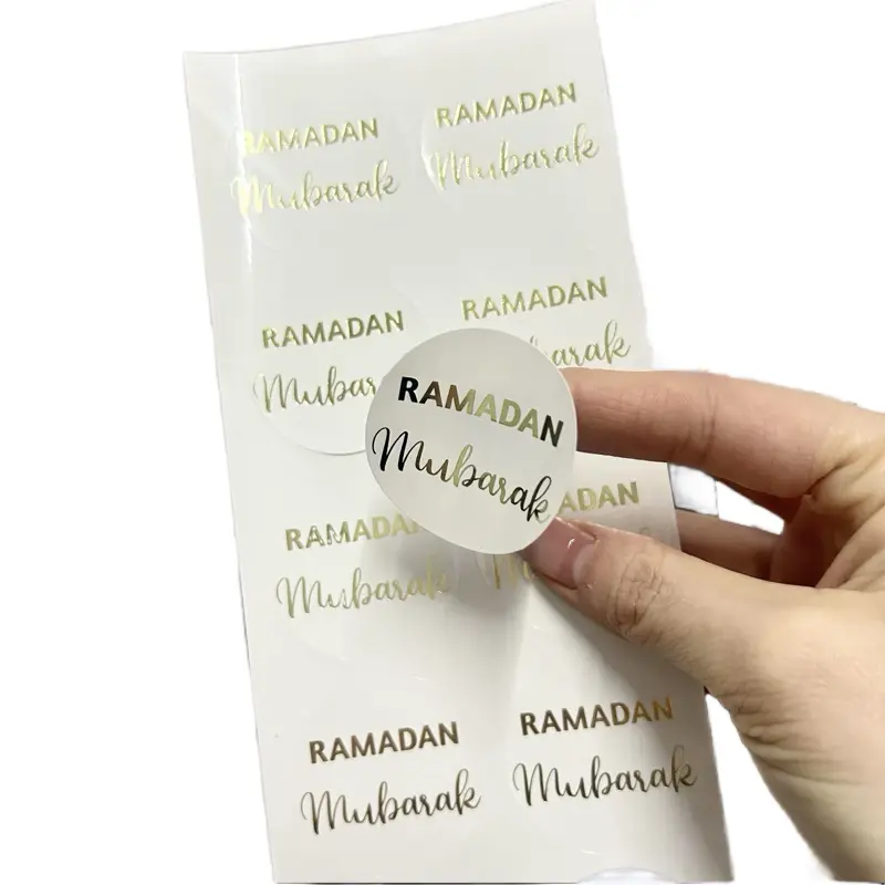 Ramadan Mubarak Label/Stickers 10 Count