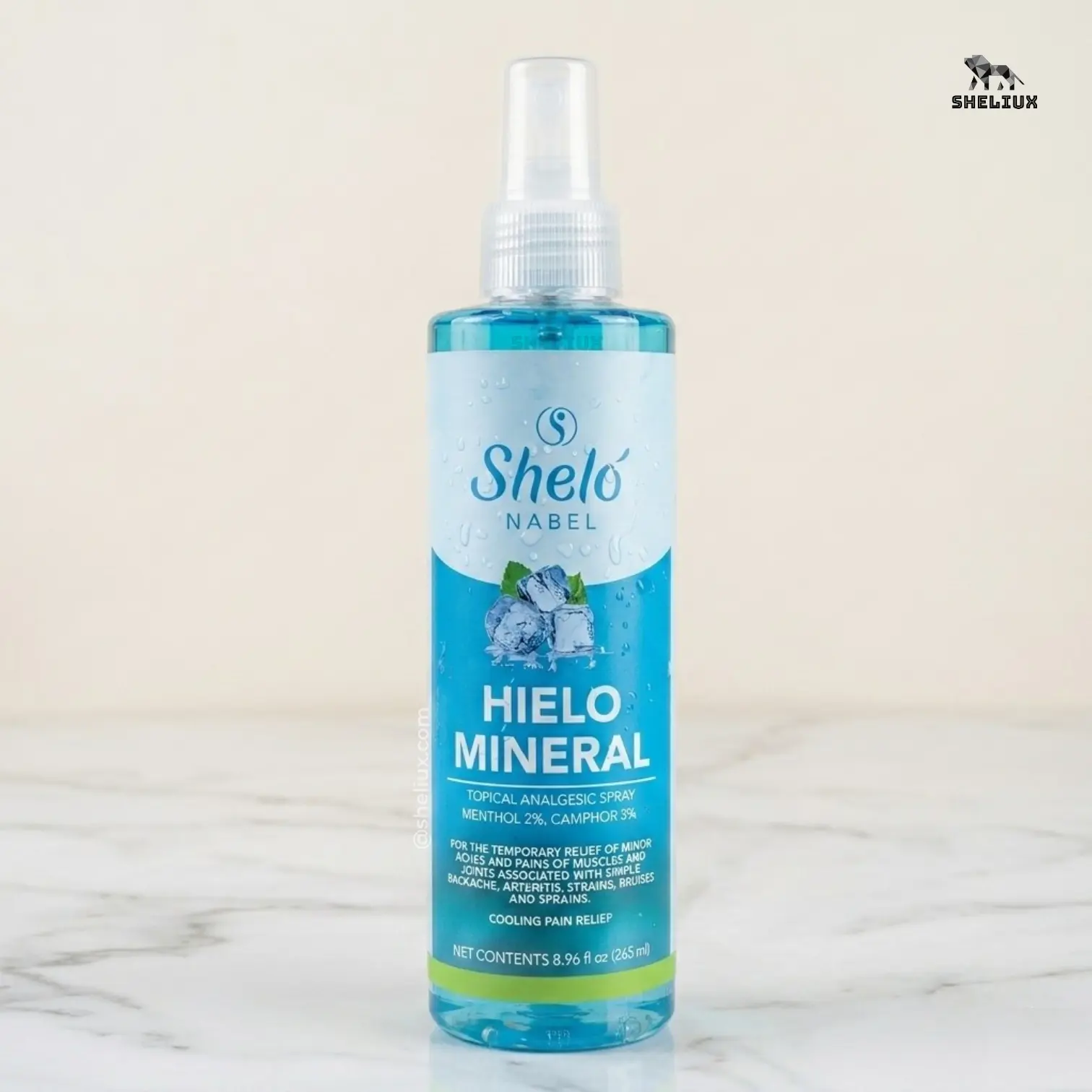 Shelo Nabel – Mineral Ice Spray - Cooling Body Spray with Natural Extracts for Body Massages