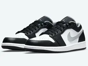 Nike Air Jordan 1 Low White Black Smoke Grey 553558-040 Men's Shoes NEW Athletic Sneakers