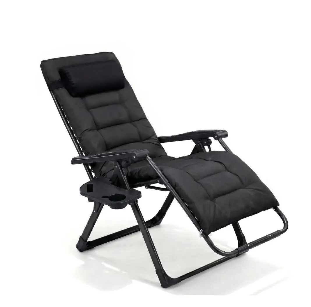 Alvantor Portable Zero Gravity Chair with Ergonomic Design and 440 lbs Capacity Black and Grey
