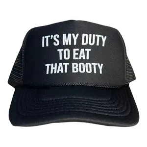 It’s my duty to eat that bot hat funny trucker hat SnapBack college party gag gift humor novelty cap swingers boating summer dad