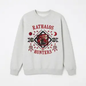 Rathalos Monster Hunter Hoodie, King of the Skies 2004 Embroidered Sweatshirt, Gamer Gift Ideas.