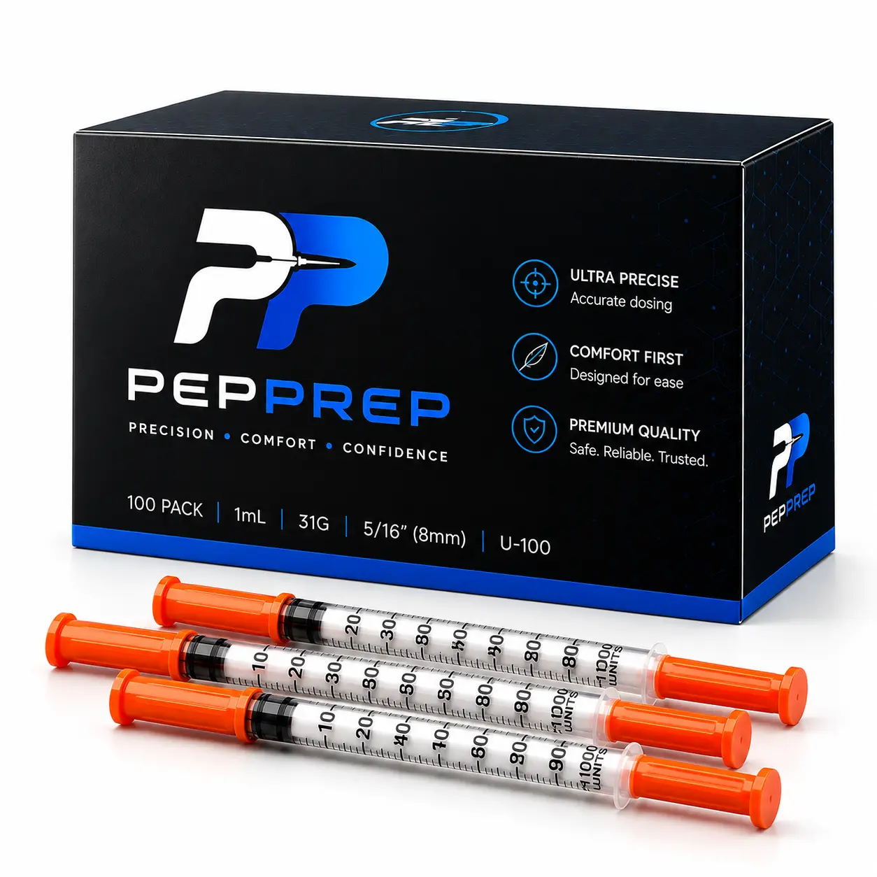 1ML 31 G, 5/16'' 8mm Syringe Dispensing Tool, Single-Use, Sterilized, Non-Bacterial, Non-Toxic, Disposable