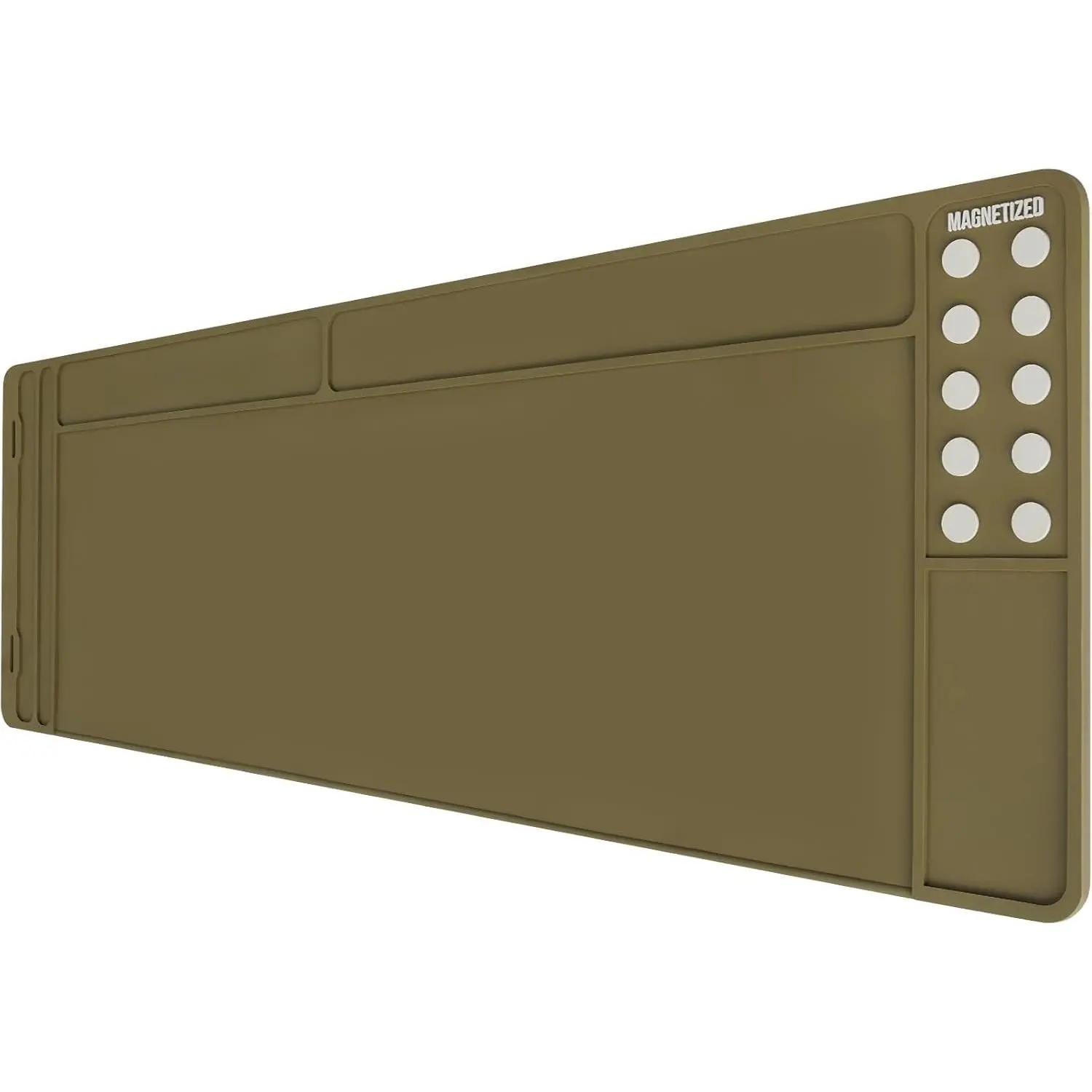 Rifle Gun Cleaning Mat, Anti-Slip Rubber Tactical Magnetic Mat, Gun Maintenance Mat,Gun Maintenance Mat for Gun Cleaning Kits 36" x 12"