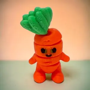 Mini Flexi Veggie Fidget Toy | 3D Printed Articulated Vegetable Toy | Cute Kawaii Veggie Figures | Sensory Desk Toy | Gift for Kids Adults