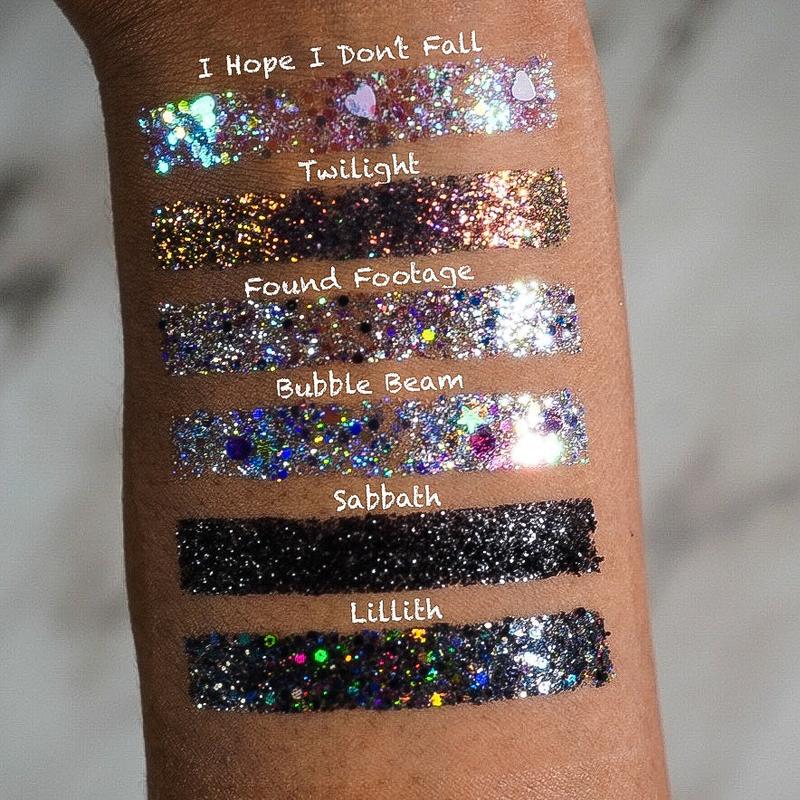 Sabbath Glitter Gel - Slayfire Cosmetics Metallic Black Cosmetic Glitter