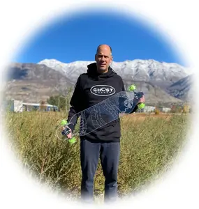 GHOST BOARDS Clear Acrylic Longboard with LED Wheels - Viper Design- 40" Platypus Style -Non-Slippery - Super Durable - Great for Beginners to Experts