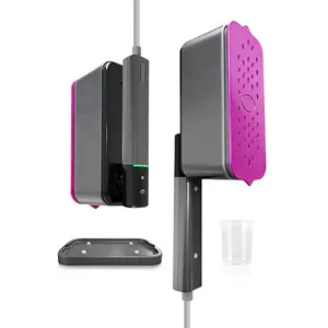 Portable Clothes Steamer & Iron 2-in-1, Handheld Wrinkle Remover with 5s Fast Heat-Up, Large Soleplate for Home or Travel