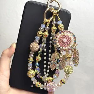 Elegant Dream Catcher Phone Charm, Swing Design with Moving Elements, Light Luxury Pendant for Phone, Bag & Key, Stylish Daily Commuter Accessory