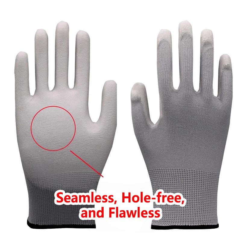 12PCS Black PU Coating Gloves Anti-Slip Multi-scenario Nylon PU Gloves Durable Gardening Machinery Automotive Repair 12PCS Black PU Coating Gloves Anti-Slip Multi-scenario Nylon PU Gloves Durable Gardening Machinery Automotive Repair