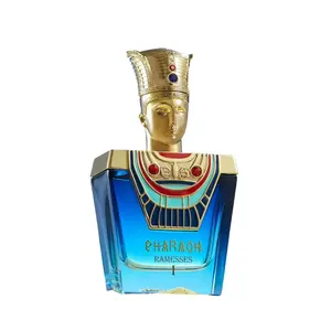 Bharara Pharaoh Ramsses I Unisex Eau De Parfum 3.4oz Royal Smoky Fragrance with Cocoa Saffron Aromatic Cistus & Bergamot Notes
